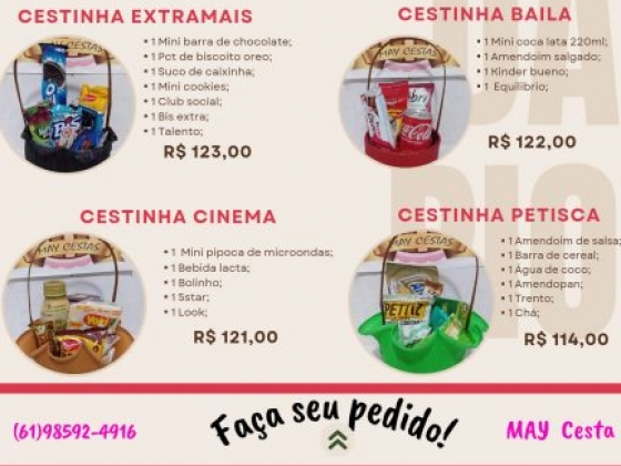 May Cestas - Cestas de café da manhã para Sobradinho